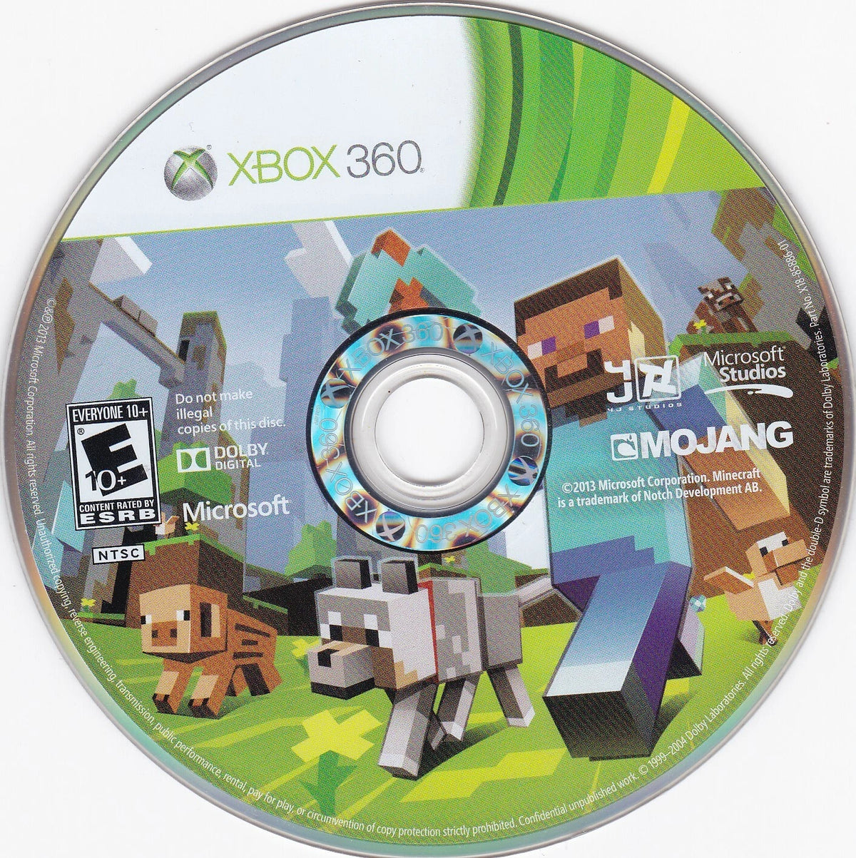 Minecraft Xbox 360 (No Case)