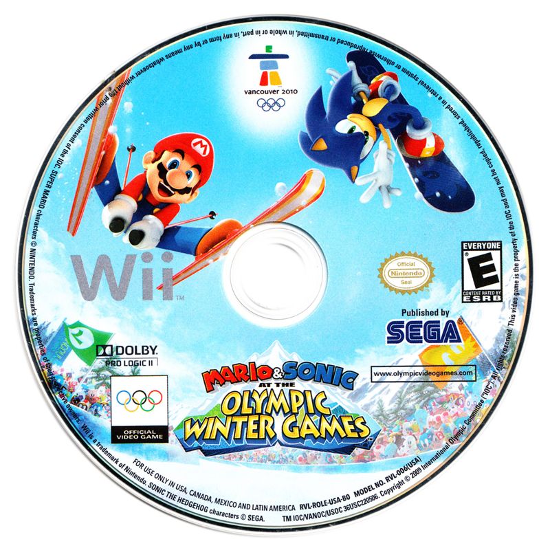 Mario & Sonic at the Olympic Winter Games 2010 (No Case)