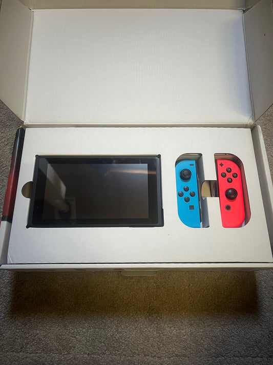 Nintendo Switch Console Blue/Red V1 in Box (Bargain Corner)