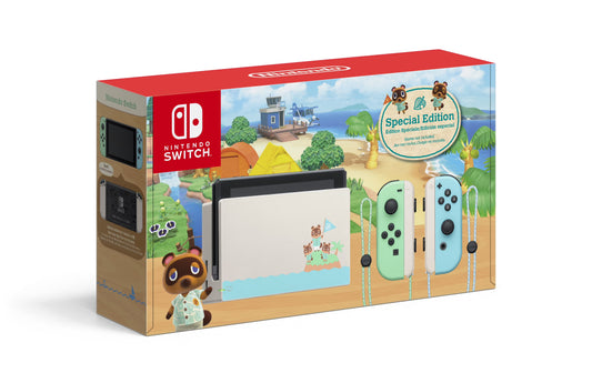 Nintendo Switch Console Animal Crossing New Horizons Limited Edition V2 in Box (Neat Condition)