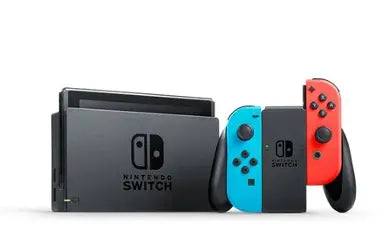 Nintendo Switch Console Blue/Red V1 (Good Condition)