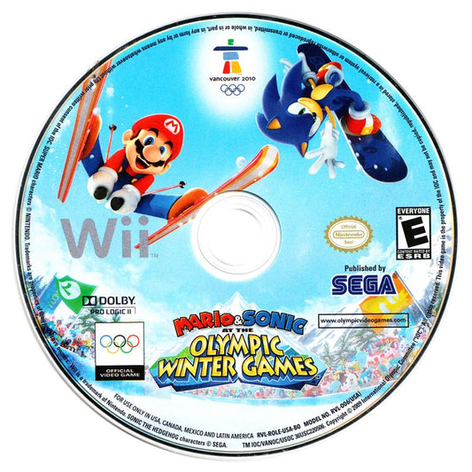 Mario & Sonic at the Olympic Winter Games 2010 (No Case)